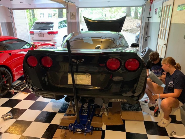 Changing the back brakes on a 2012 Corvette
