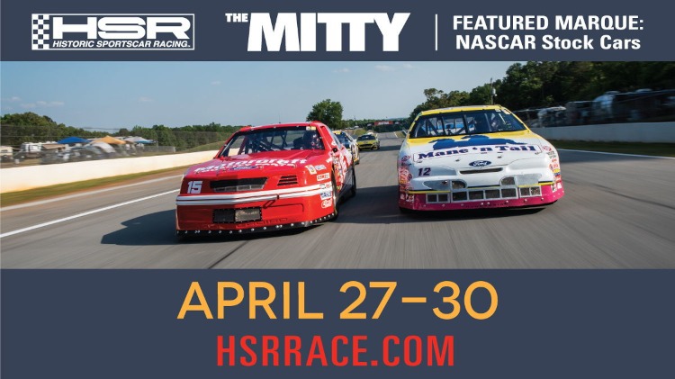 NASCAR cars racing at HSR "The Mitty."