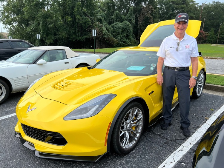 Yellow seventh-generation Corvette coupe