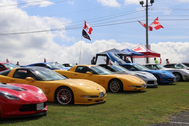 Corvettes from Canada at the Carlisle 2023 event.