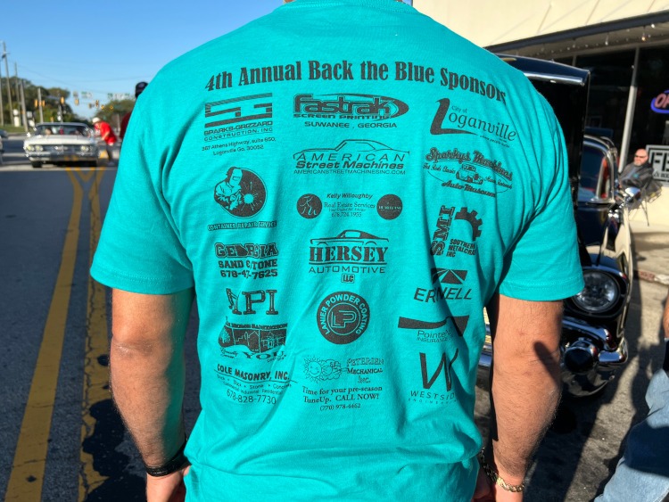 The back of a t-shirt.