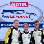 Three Corvette race car drivers