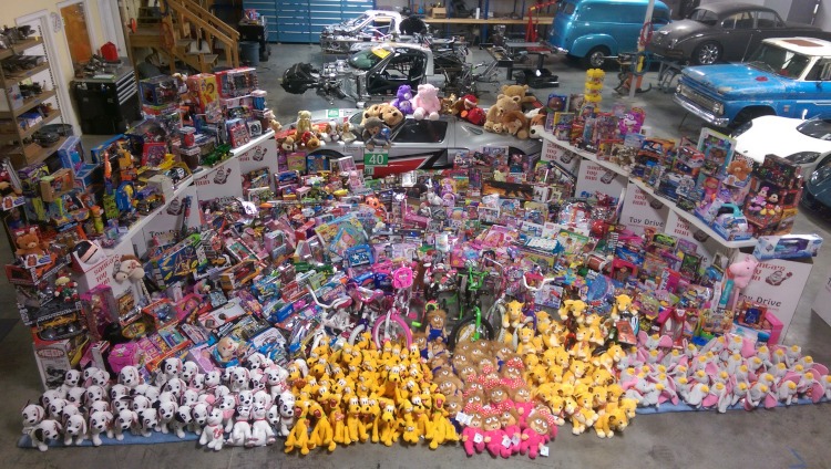 A mass collection of toys for Christmas