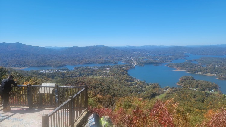 A mountain overlook in Georgia.
